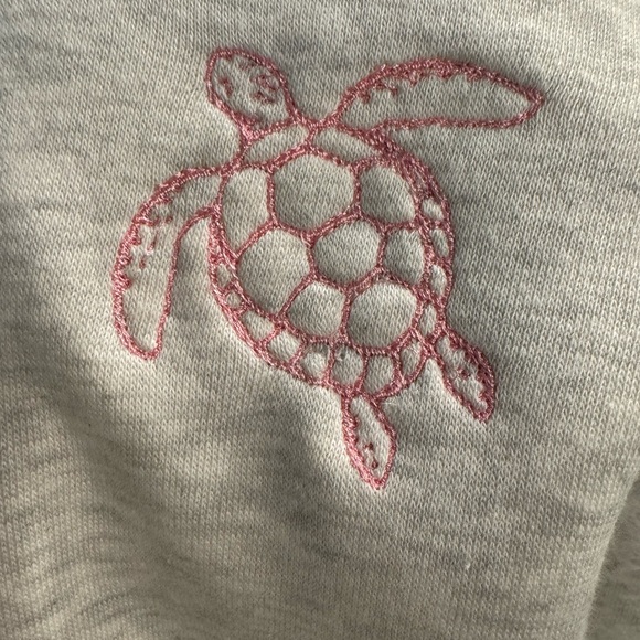 Gray Hoodie with Pink Turtle Design - Picture 4 of 5